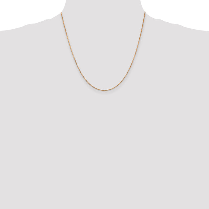 14k Rose Gold 1.10mm Box Chain