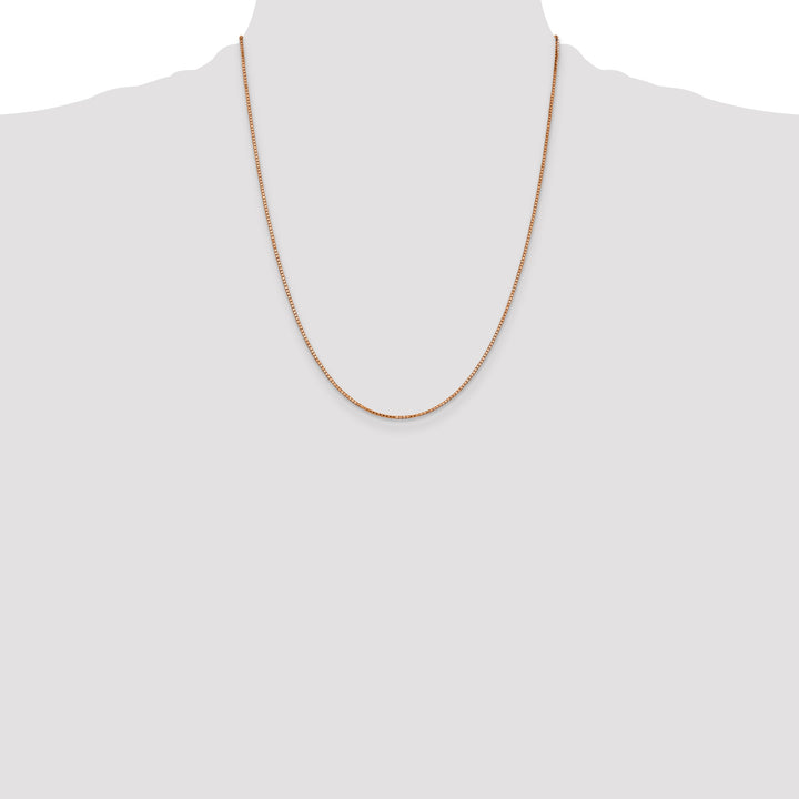 14k Rose Gold 1.10mm Box Chain