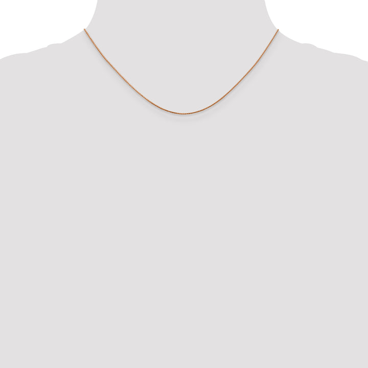 14k Rose Gold .85mm D/C Spiga Chain