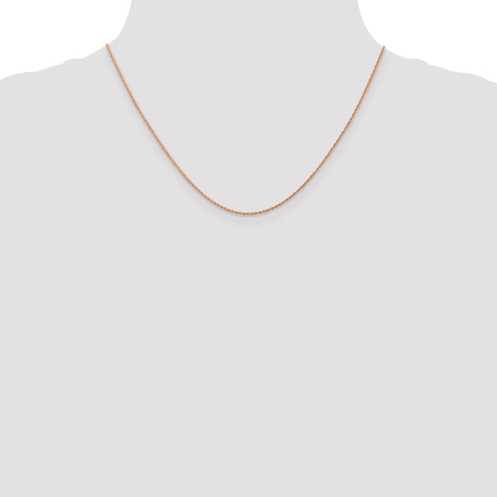 14k Rose Gold .8mm Baby Rope Chain
