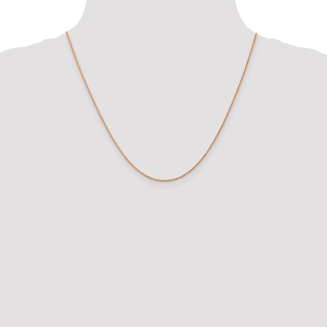 14k Rose Gold .8mm Baby Rope Chain