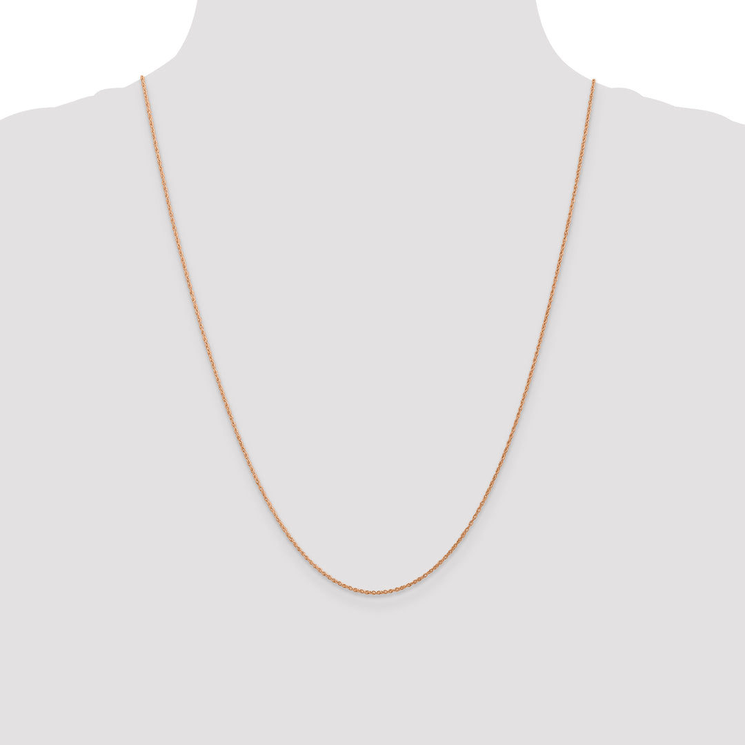 14k Rose Gold .8mm Baby Rope Chain