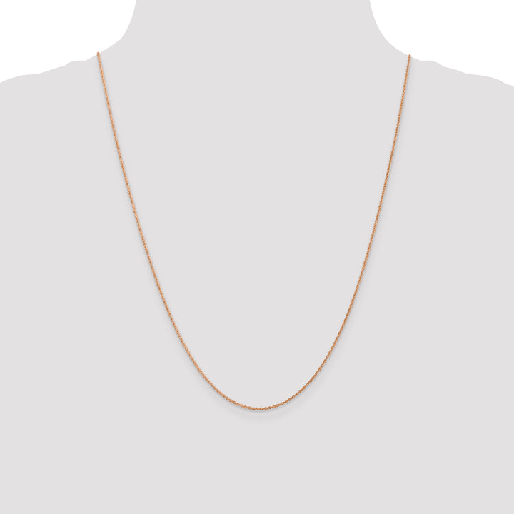 14k Rose Gold .8mm Baby Rope Chain