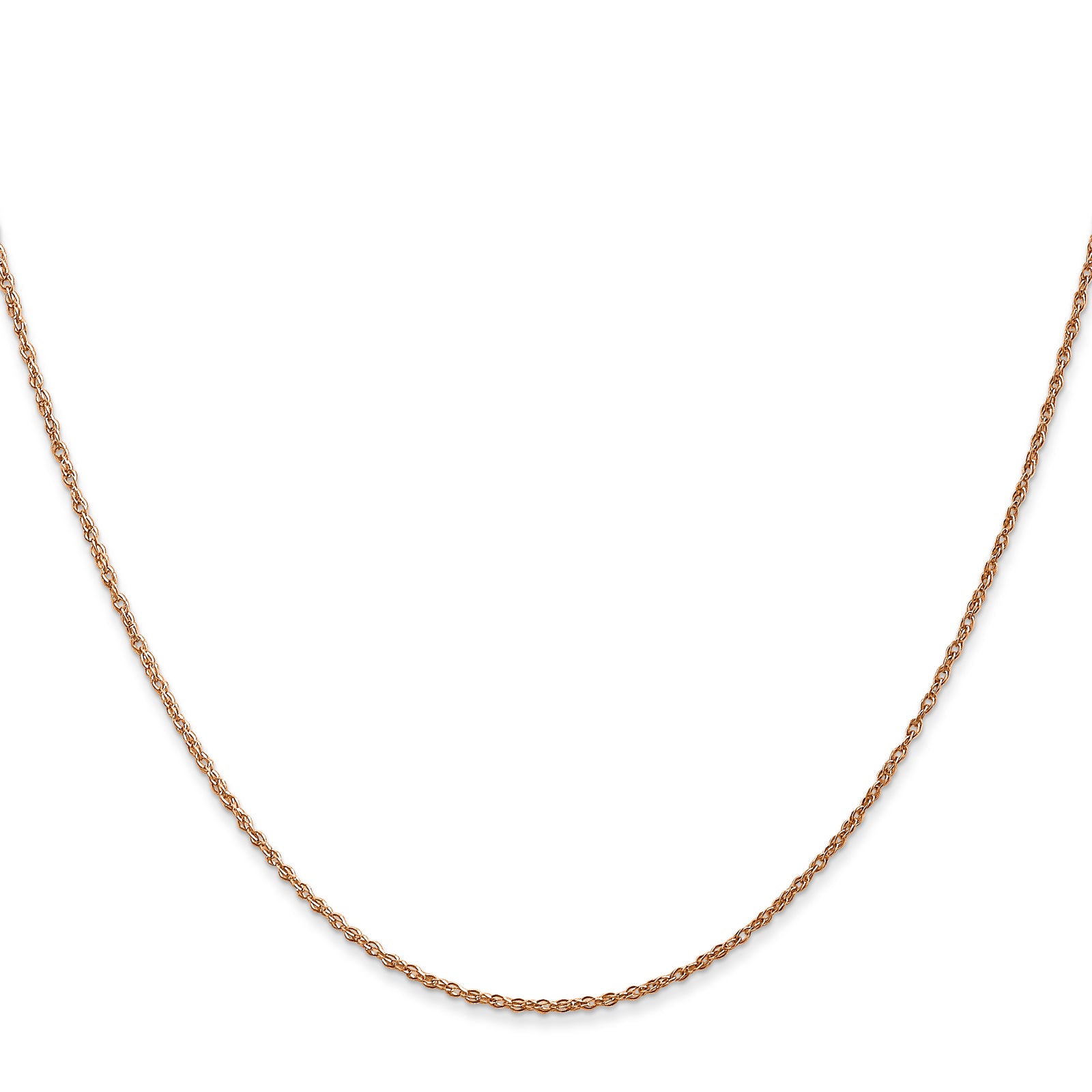 14k Rose Gold .8mm Baby Rope Chain