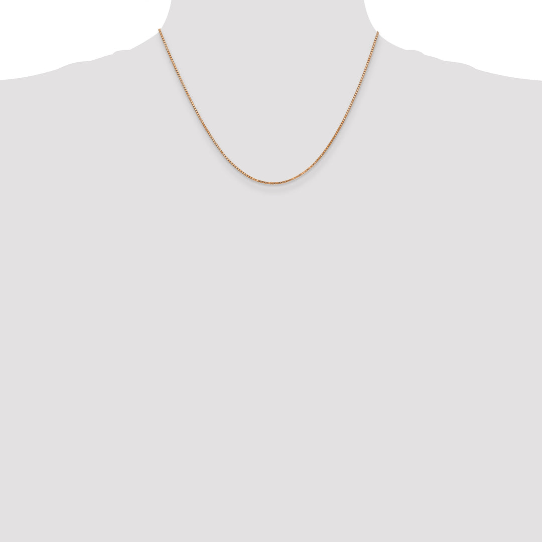 14k Rose Gold 1.3mm Box Chain