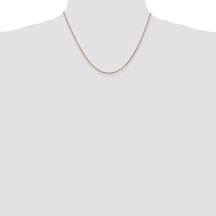 14k Rose Gold 1.3mm Box Chain