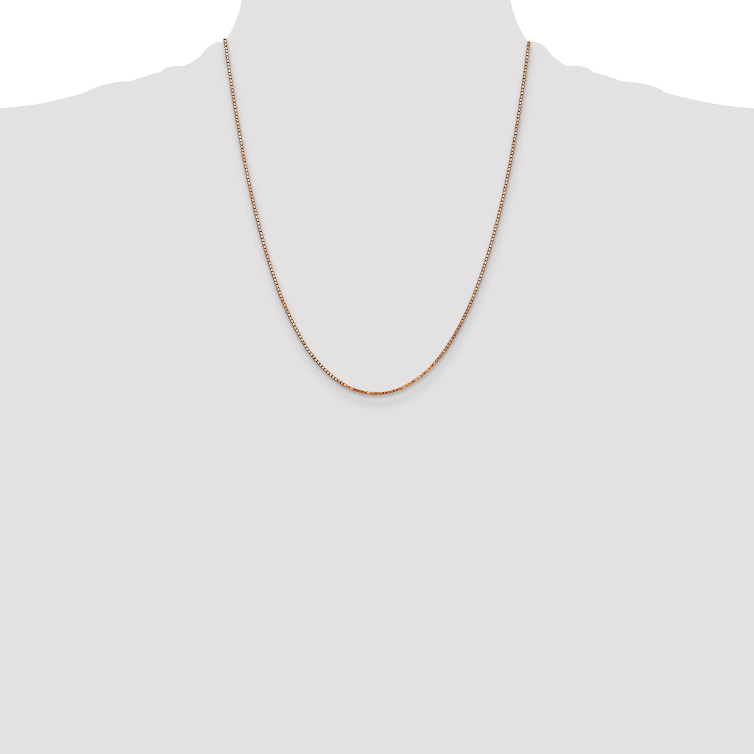 14k Rose Gold 1.3mm Box Chain