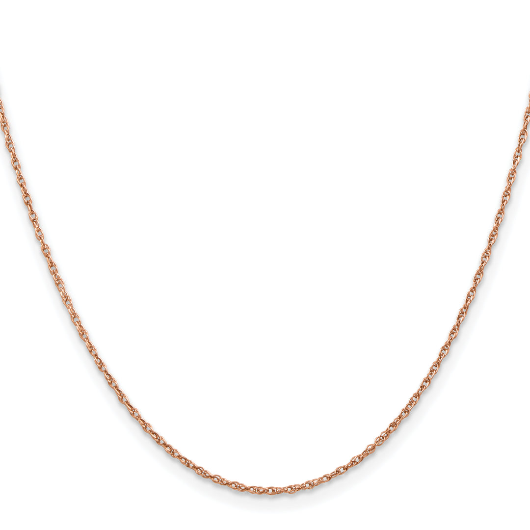 14k Rose Gold 1.15mm Baby Rope Chain
