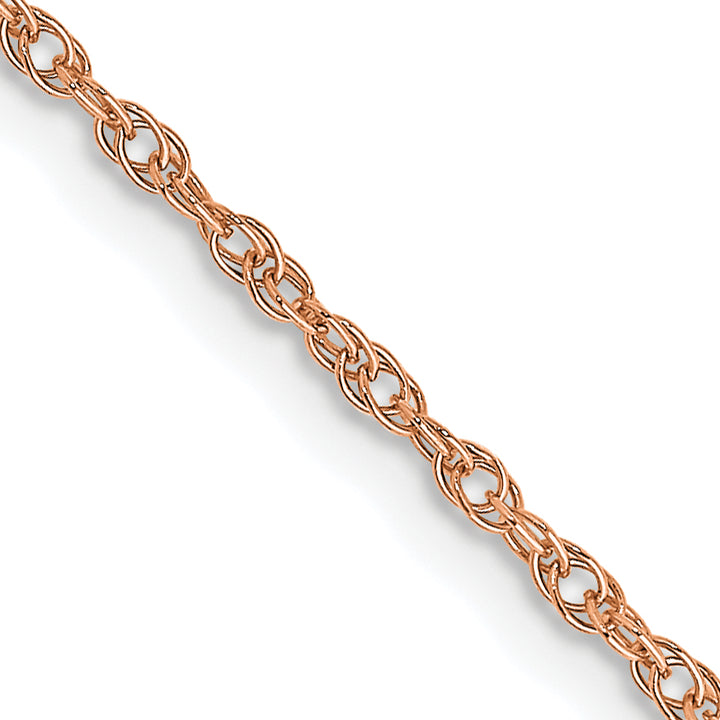 14k Rose Gold 1.15mm Baby Rope Chain