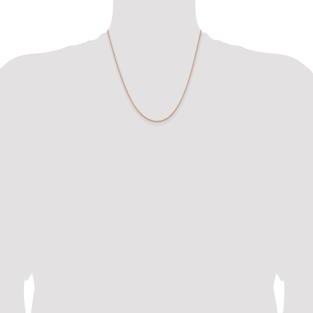 14k Rose Gold 1.8m D/C Cable Chain