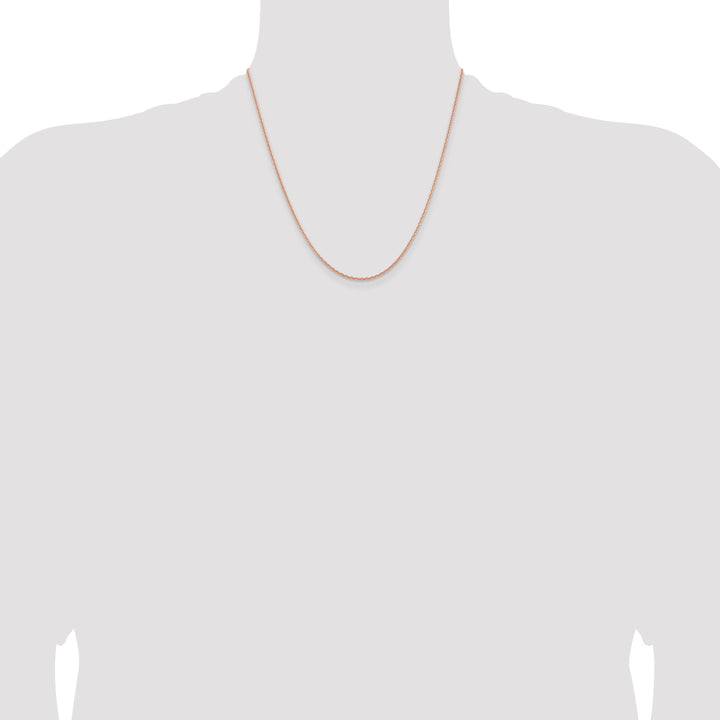 14k Rose Gold 1.8m D/C Cable Chain
