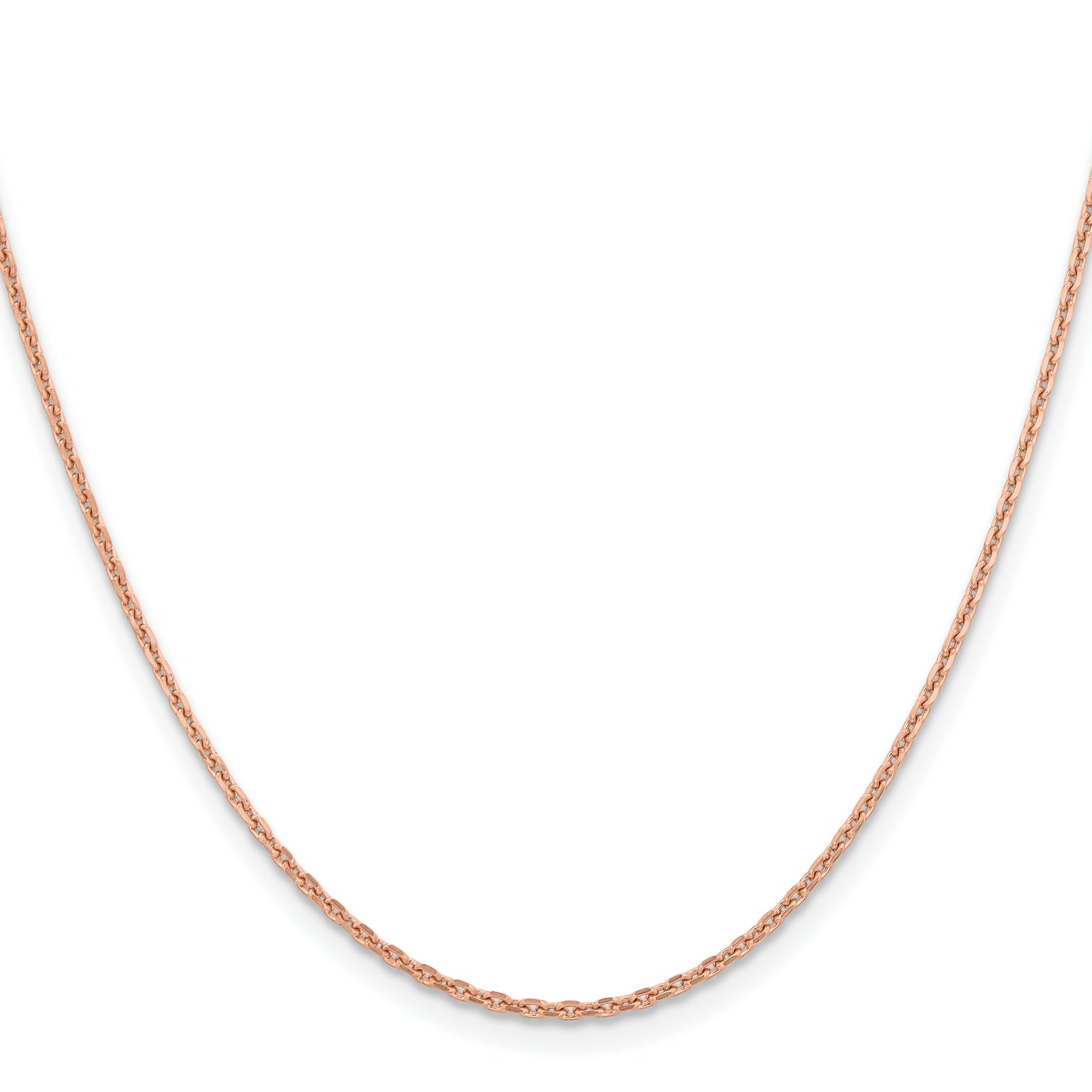 14k Rose Gold 1.8m D/C Cable Chain