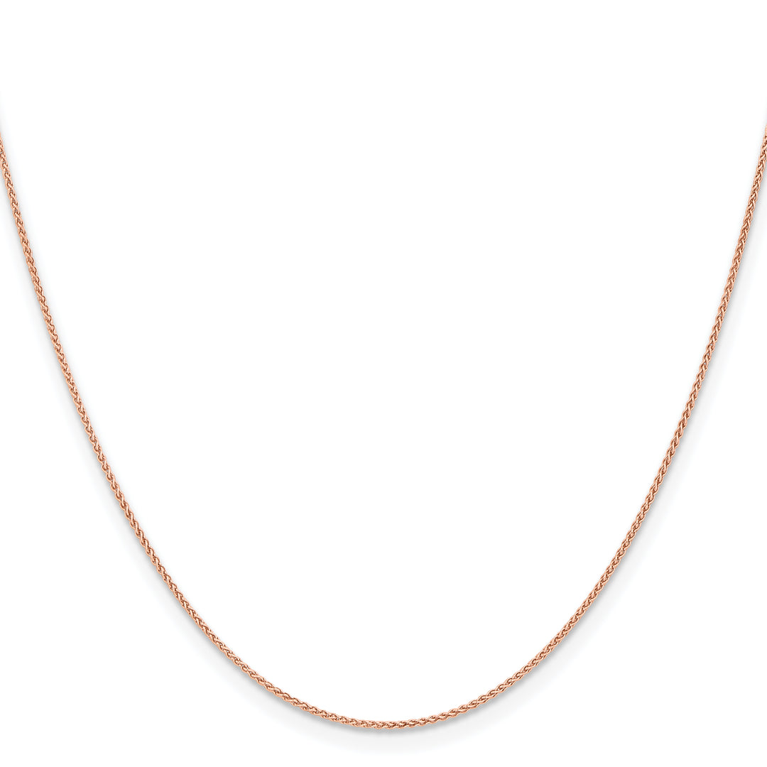 14k Rose Gold 1.05mm Solid Polished Spiga Chain