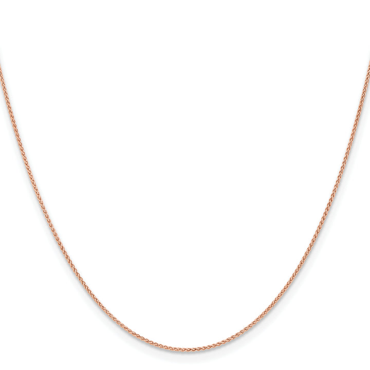 14k Rose Gold 1.05mm Solid Polished Spiga Chain