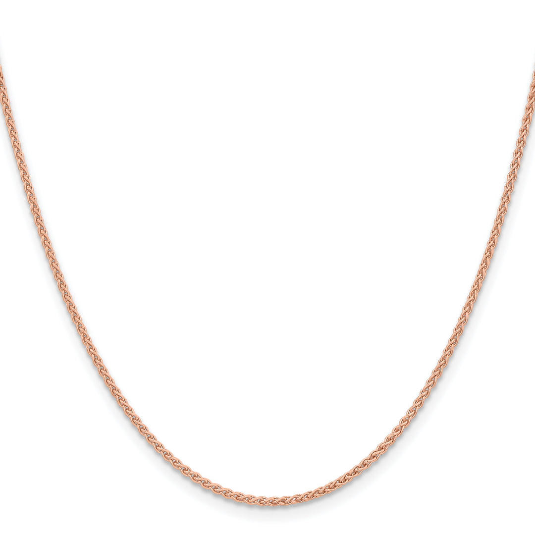 14k Rose Gold 1.7mm Solid Polished Spiga Chain