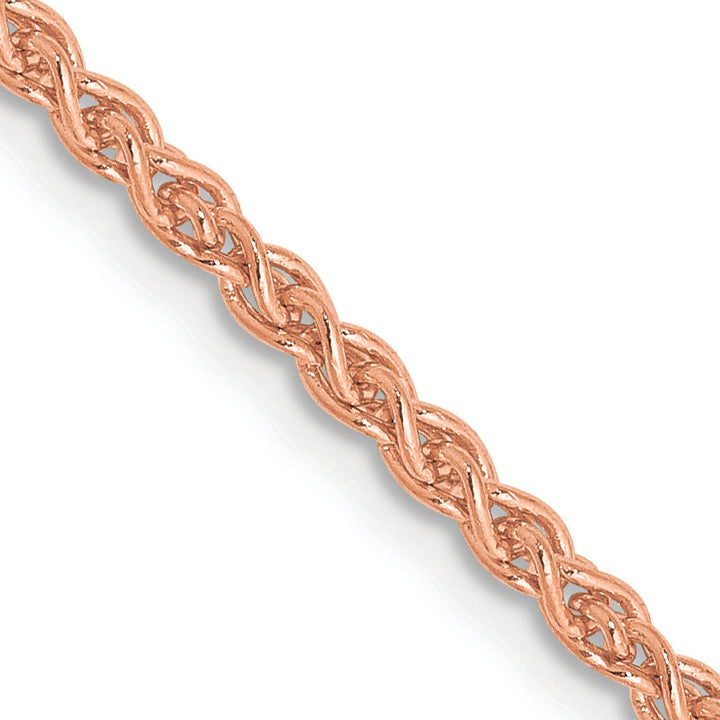 14k Rose Gold 1.05mm D/C Spiga Chain