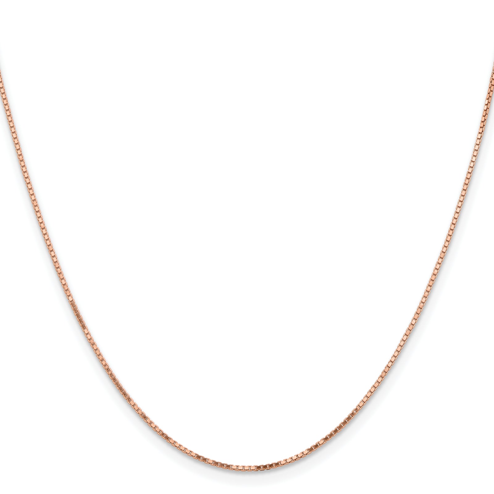 14k Rose Gold .95mm Box Chain