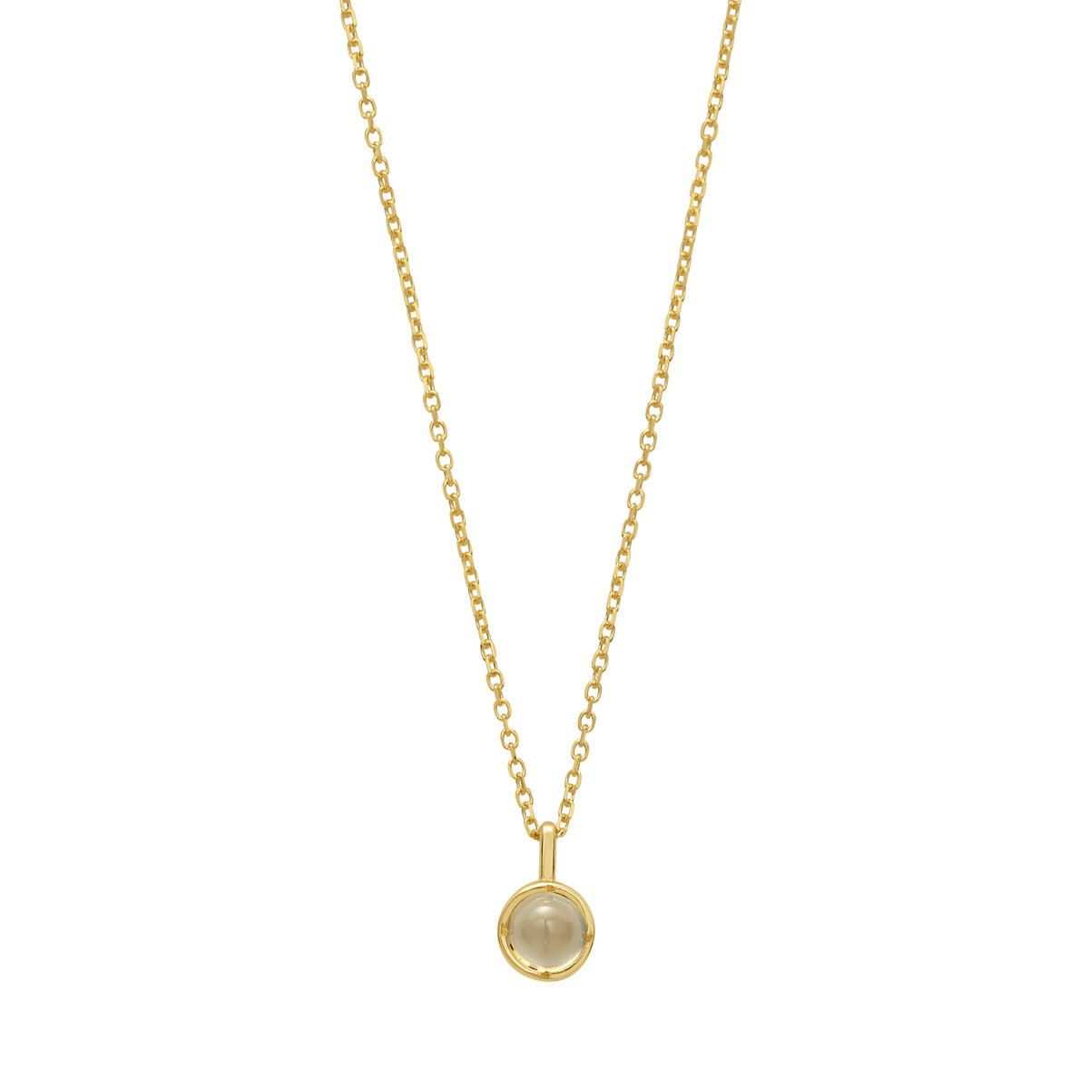 14K Moonstone Birthstone Pendant