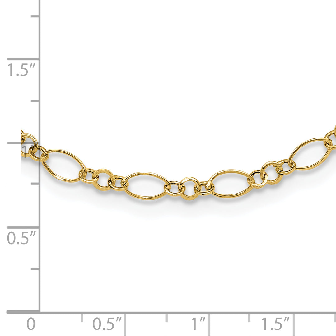 14k Oval Link Necklace