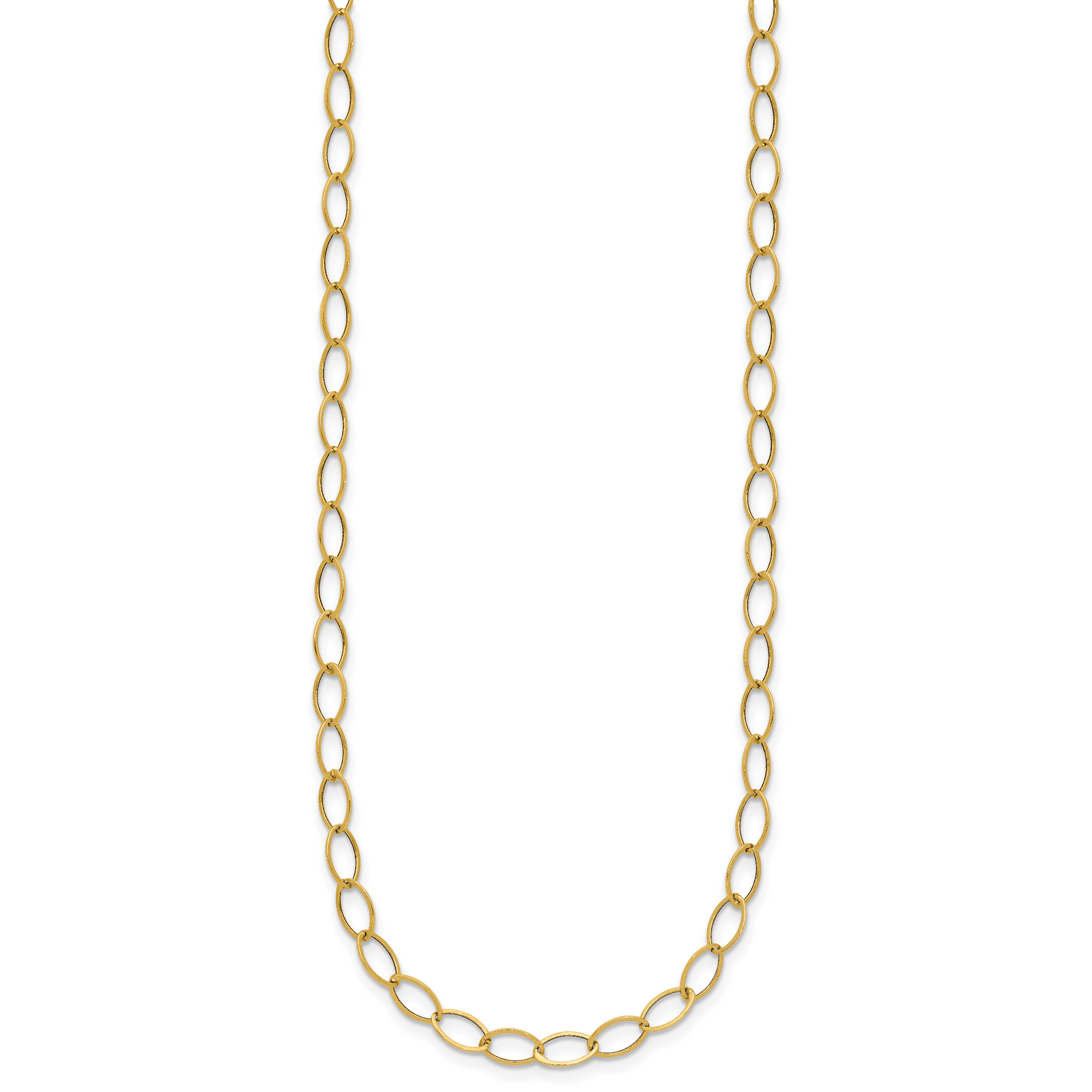 14k Oval Link Necklace