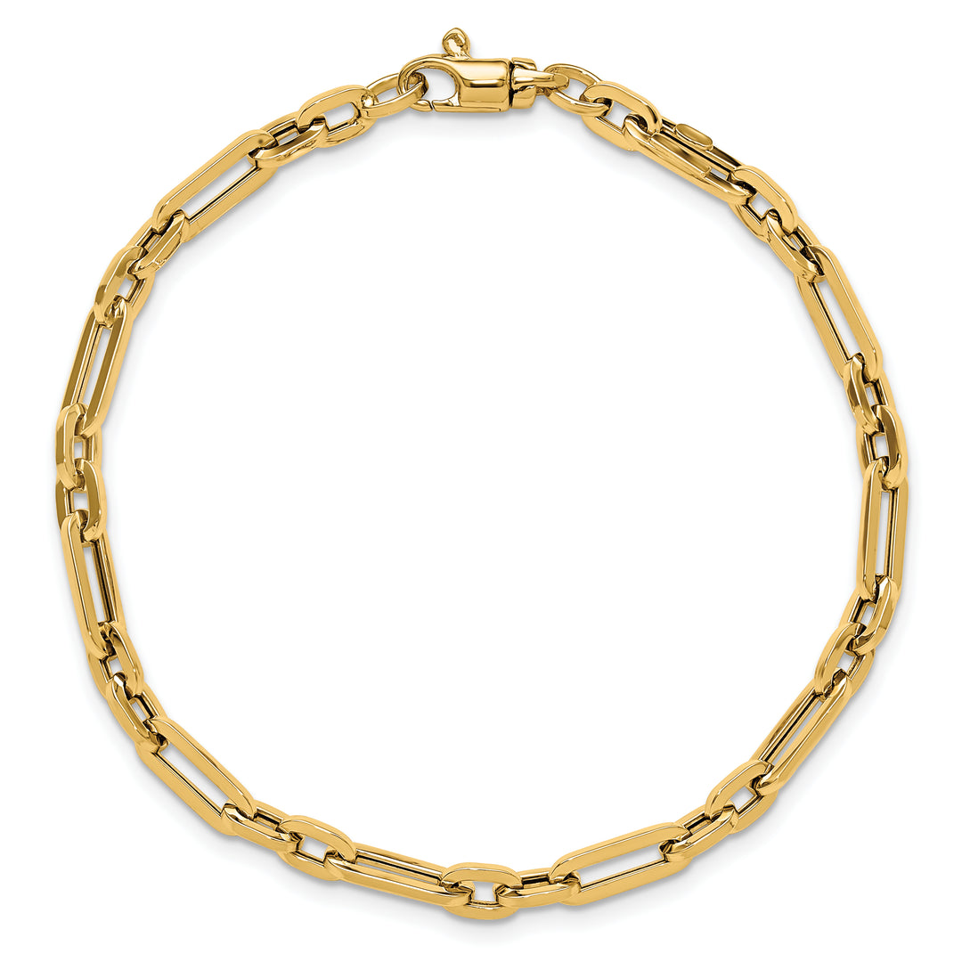 14K Gold Polished Fancy Link Bracelet