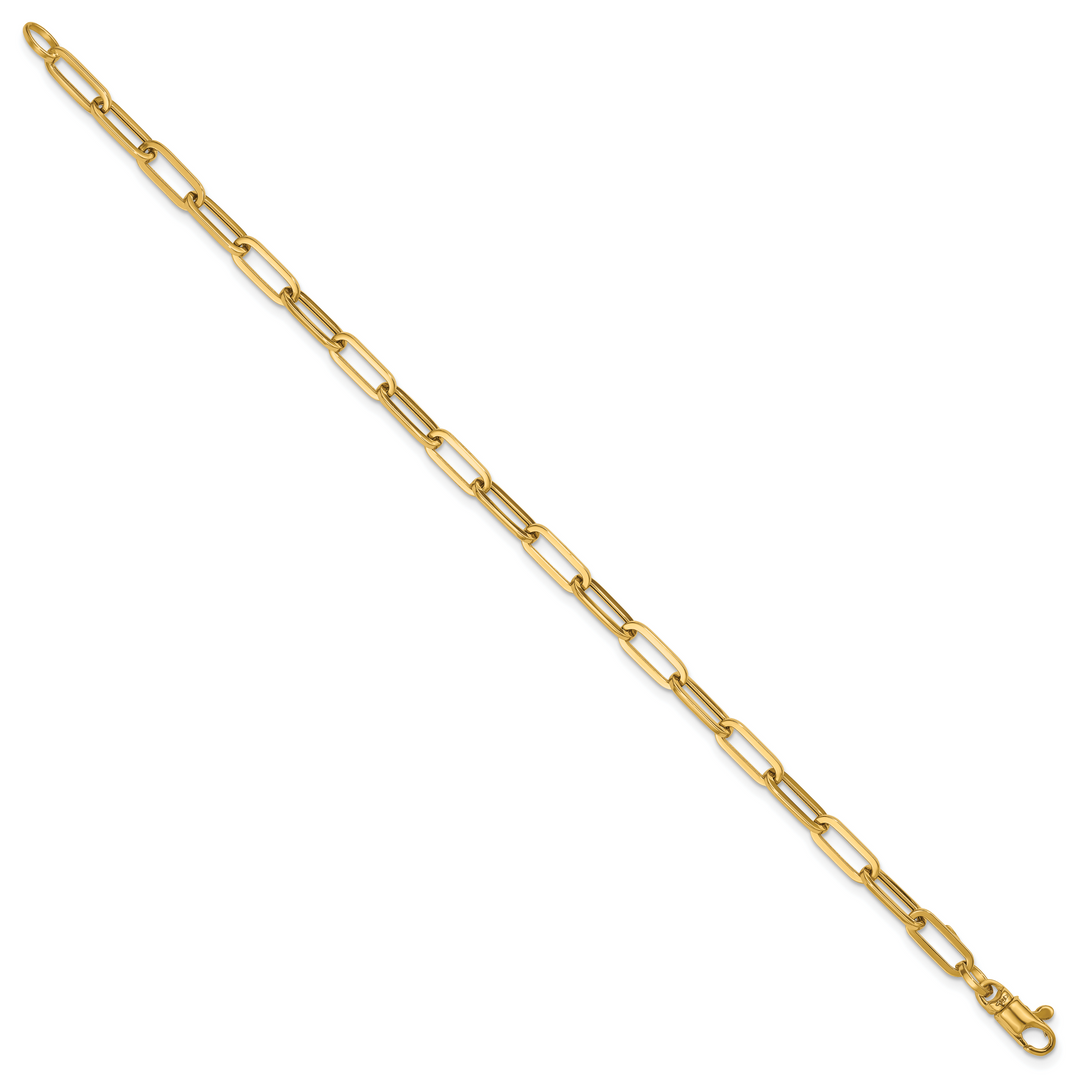 14k Polished 18in Paperclip Link Necklace