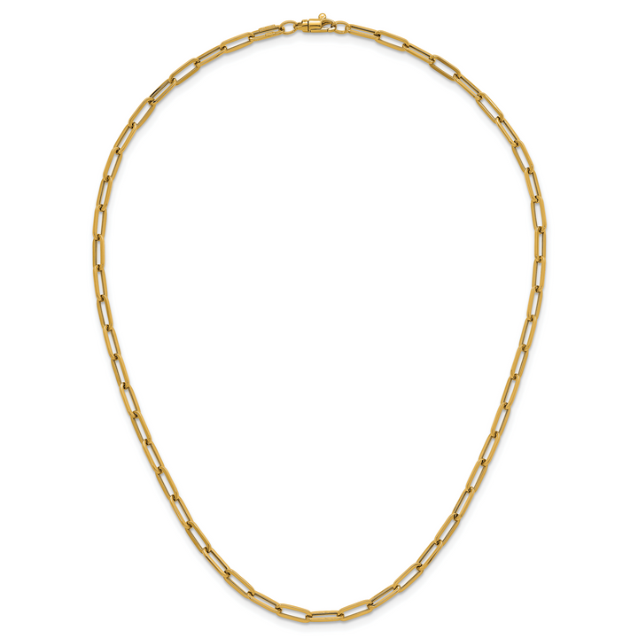 14k Polished 18in Paperclip Link Necklace