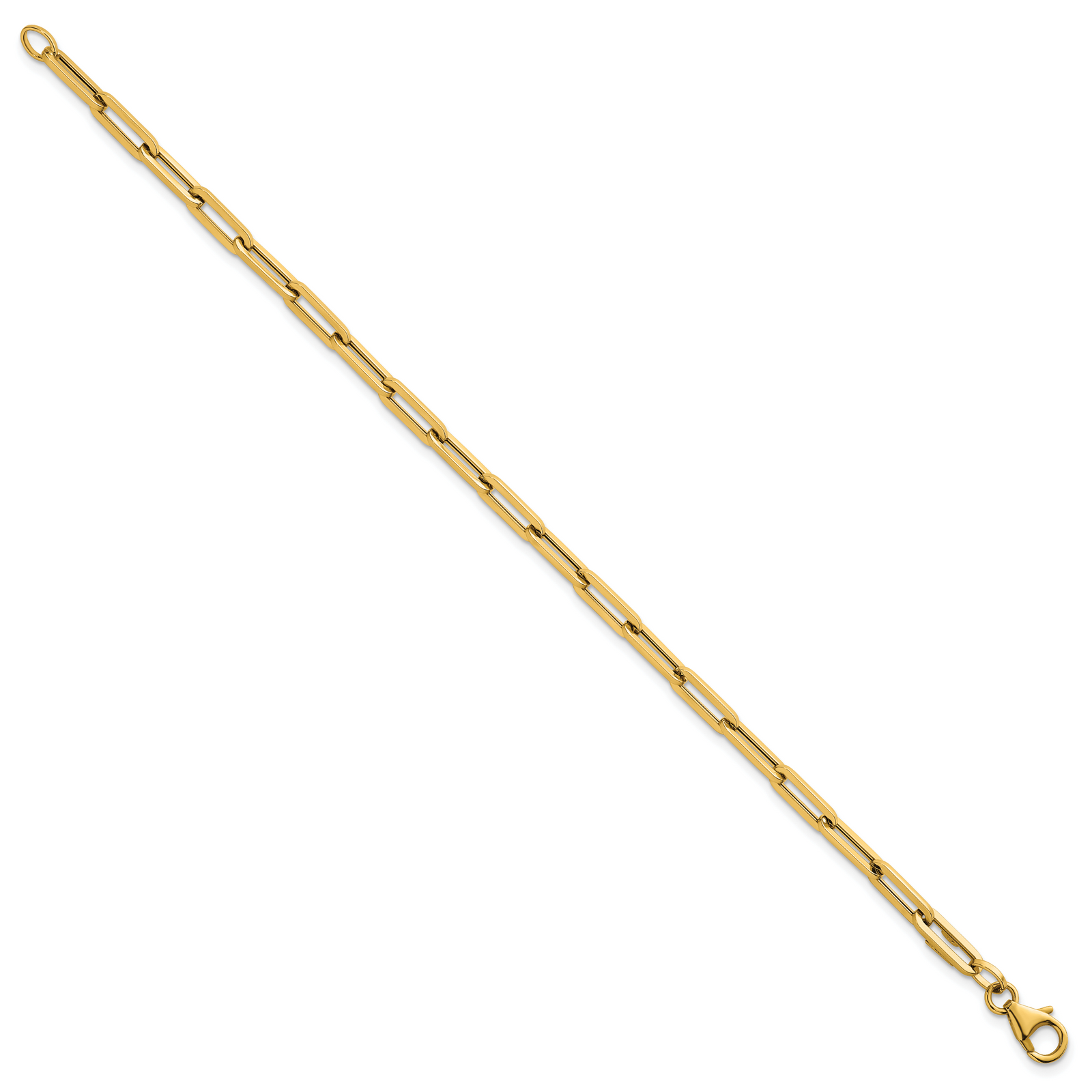 14k Polished 7.5in Paperclip Link Bracelet