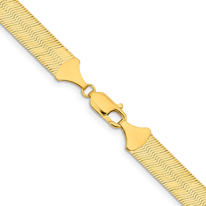 14k 10mm Silky Herringbone Chain