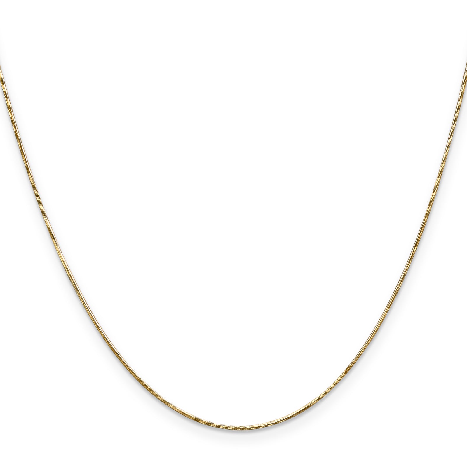 14k .65mm Round Snake Chain