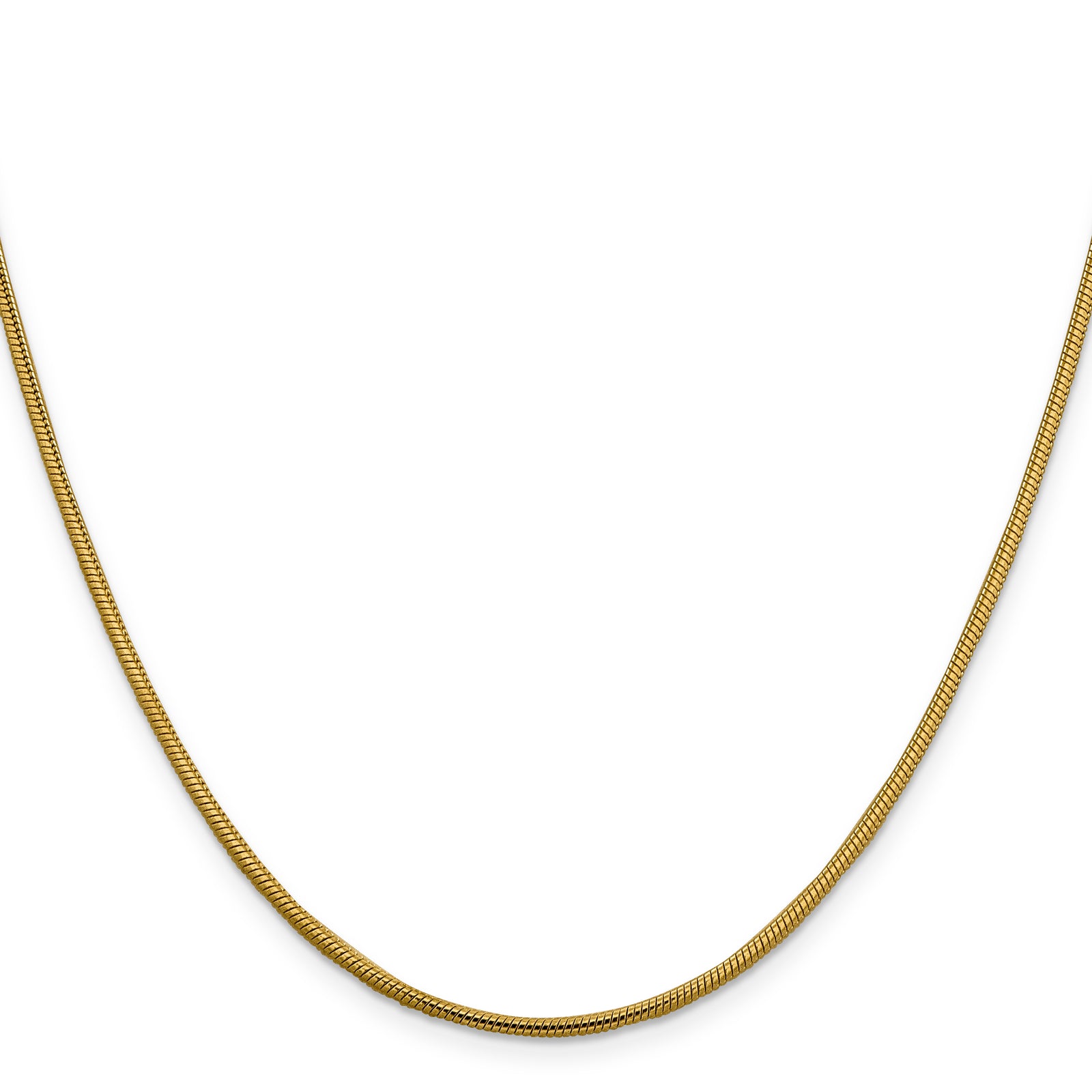 14k 1.85mm Round Snake Chain