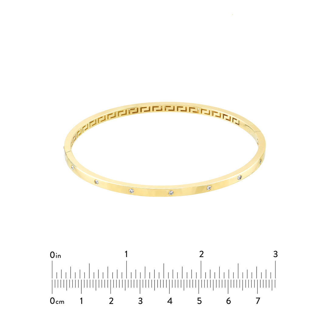 Diamond Square Tube Bangle