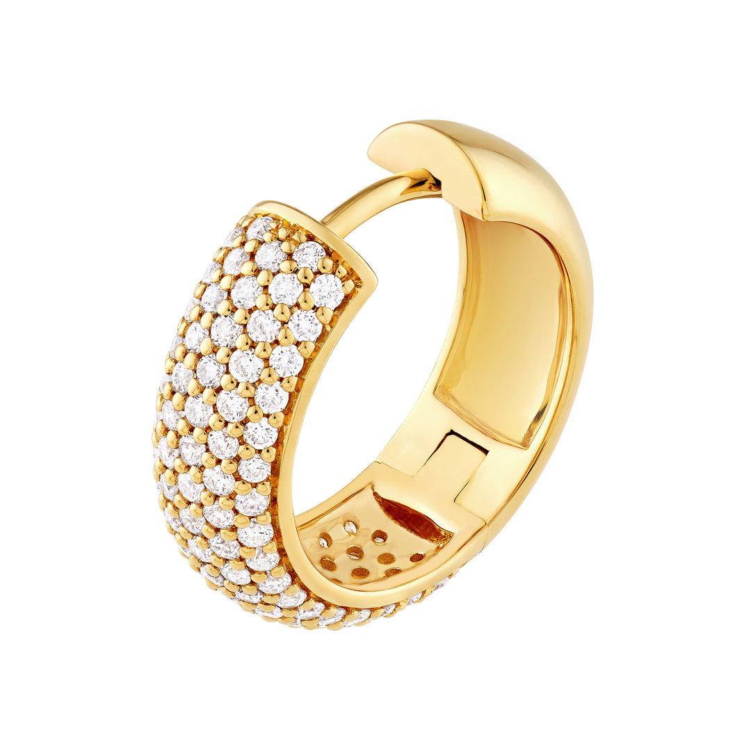 5 Row Diamond Pavé Huggies (7/8tcw)