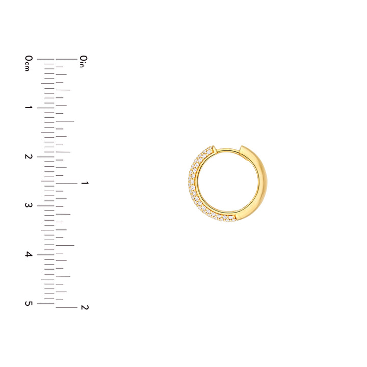 5 Row Diamond Pavé Huggies (7/8tcw)