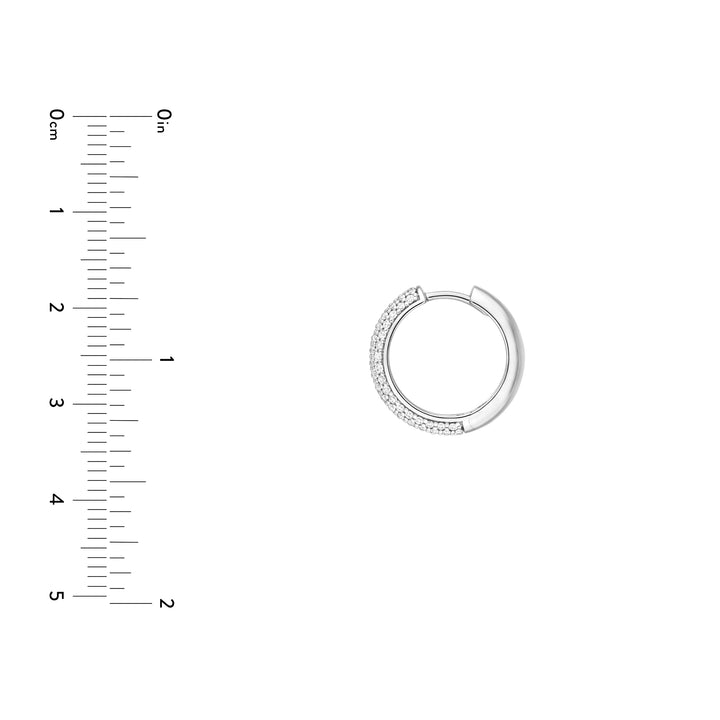 5 Row Diamond Pavé Huggies (7/8tcw)
