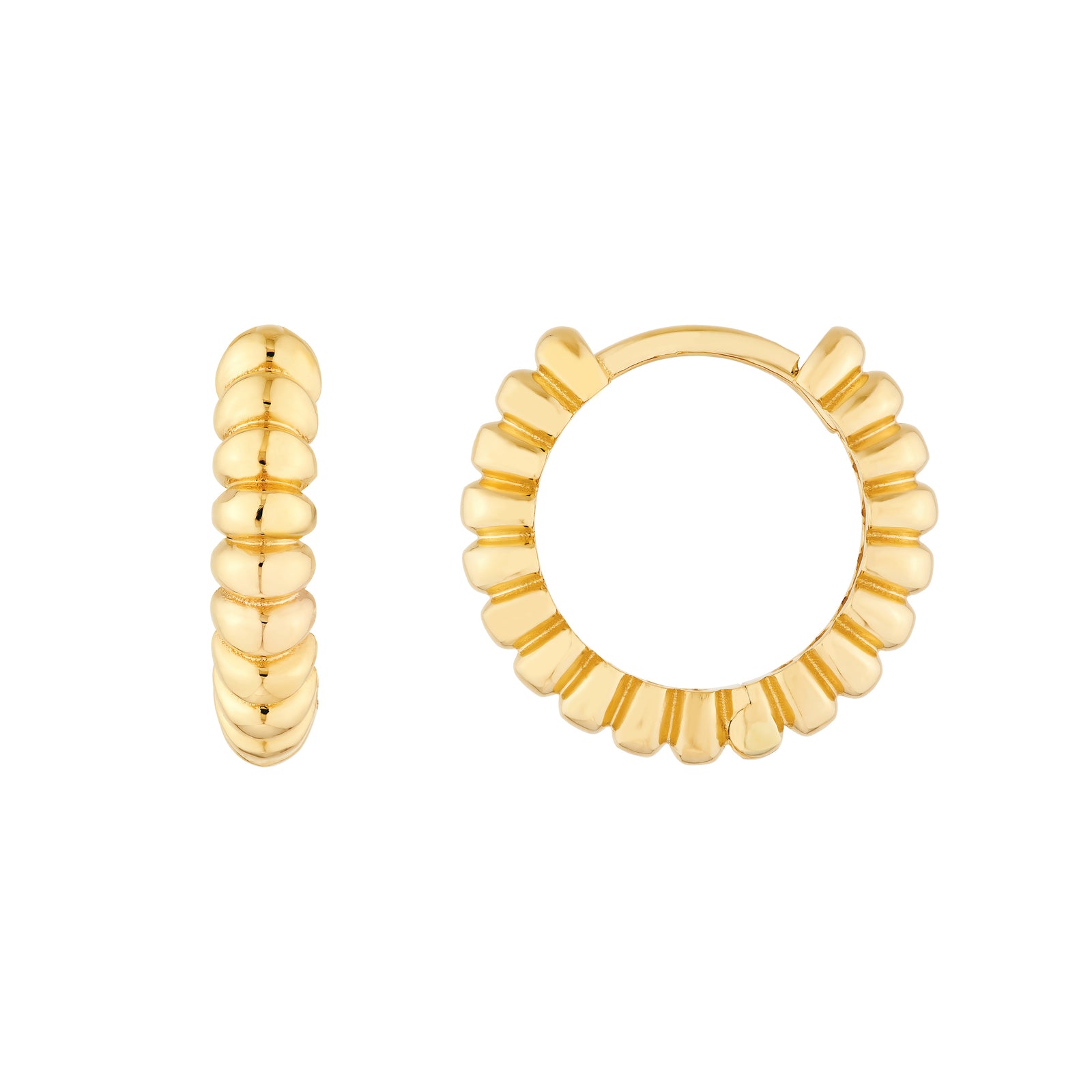 Rope Round Hoop Earrings