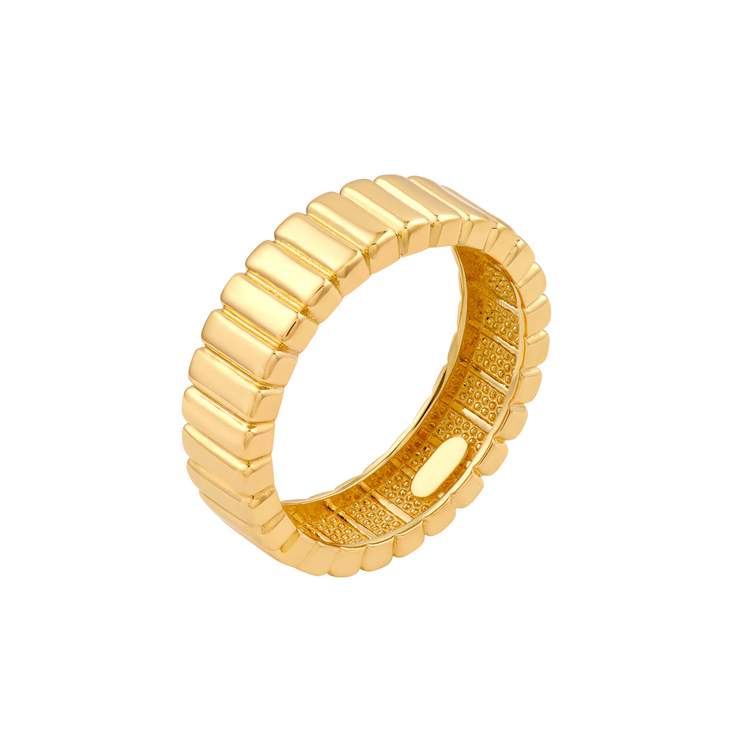 Wide Ridge Ribbed Band
