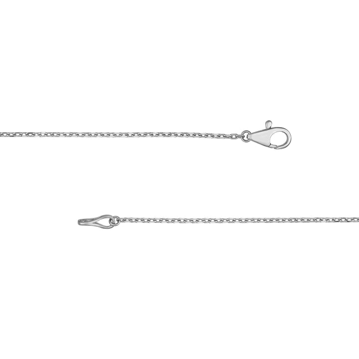 Bezel Set 9 Stone Graduated Diamond Neckace