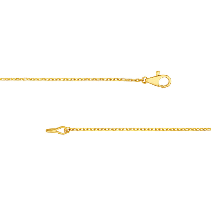 Bezel Set 9 Stone Graduated Diamond Neckace