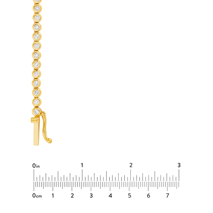 Bezel Set Diamond Necklace (4-1/6tcw)
