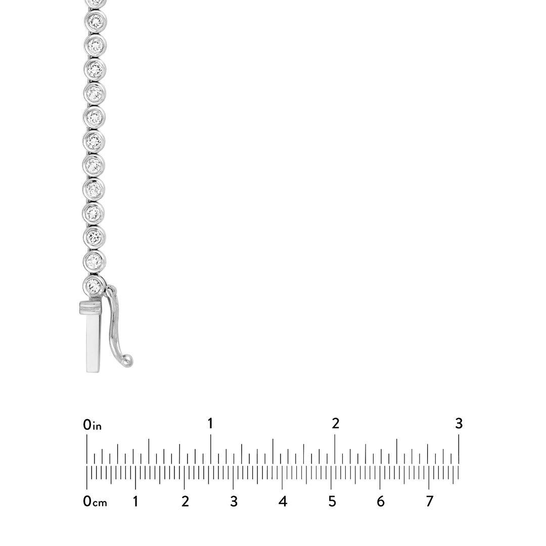 Bezel Set Diamond Necklace (4-1/6tcw)
