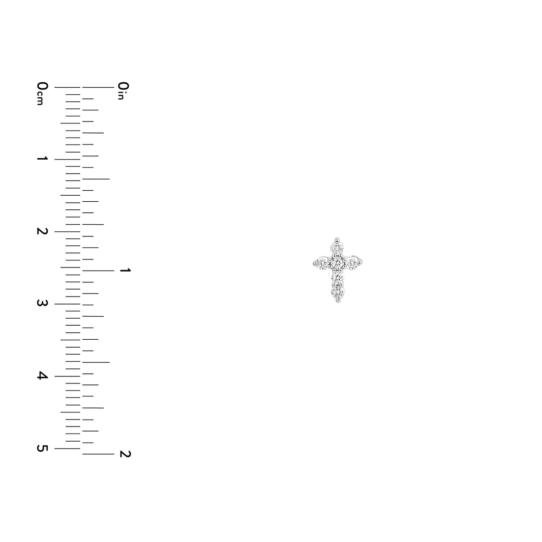 Diamond Cross Earrings (1/4tcw)