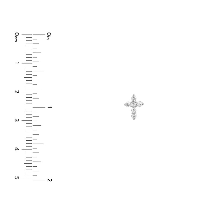 Diamond Cross Earrings (1/4tcw)