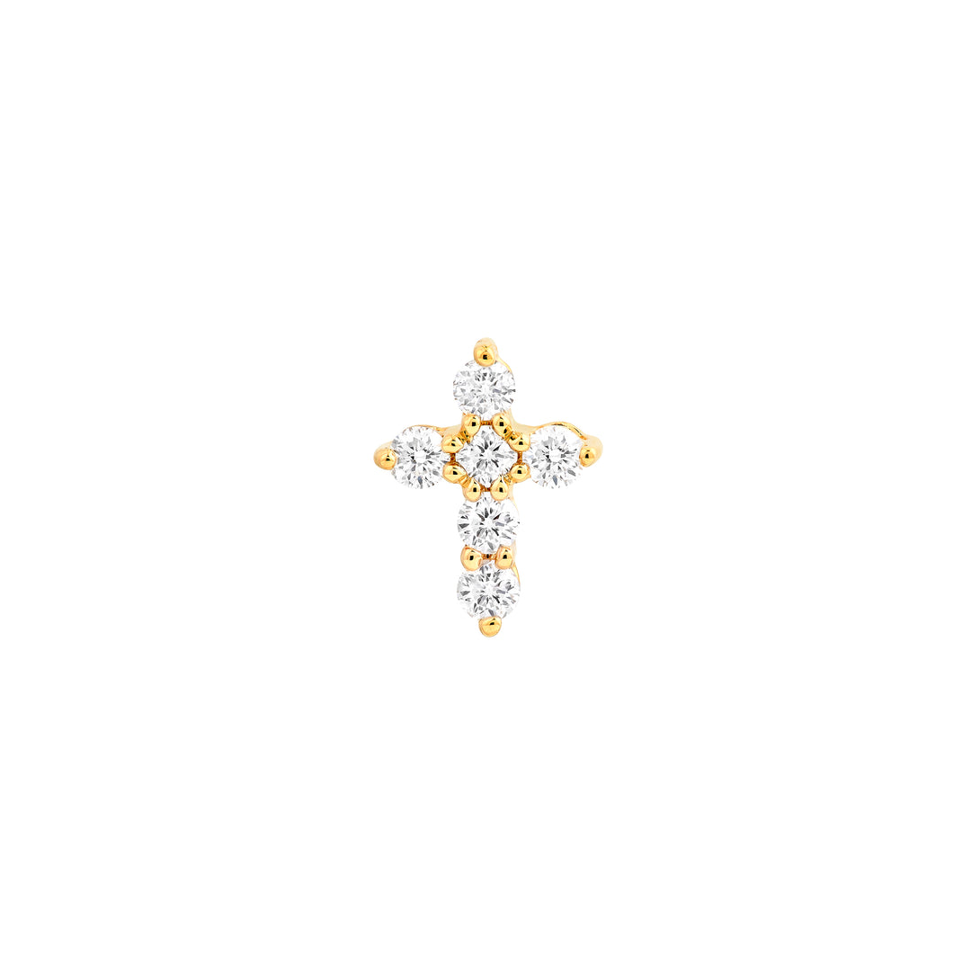 Diamond Cross Earrings (1/4tcw)