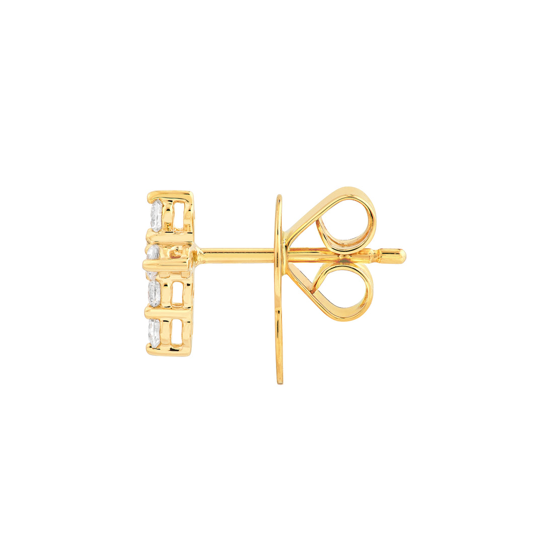 Diamond Cross Earrings (1/4tcw)