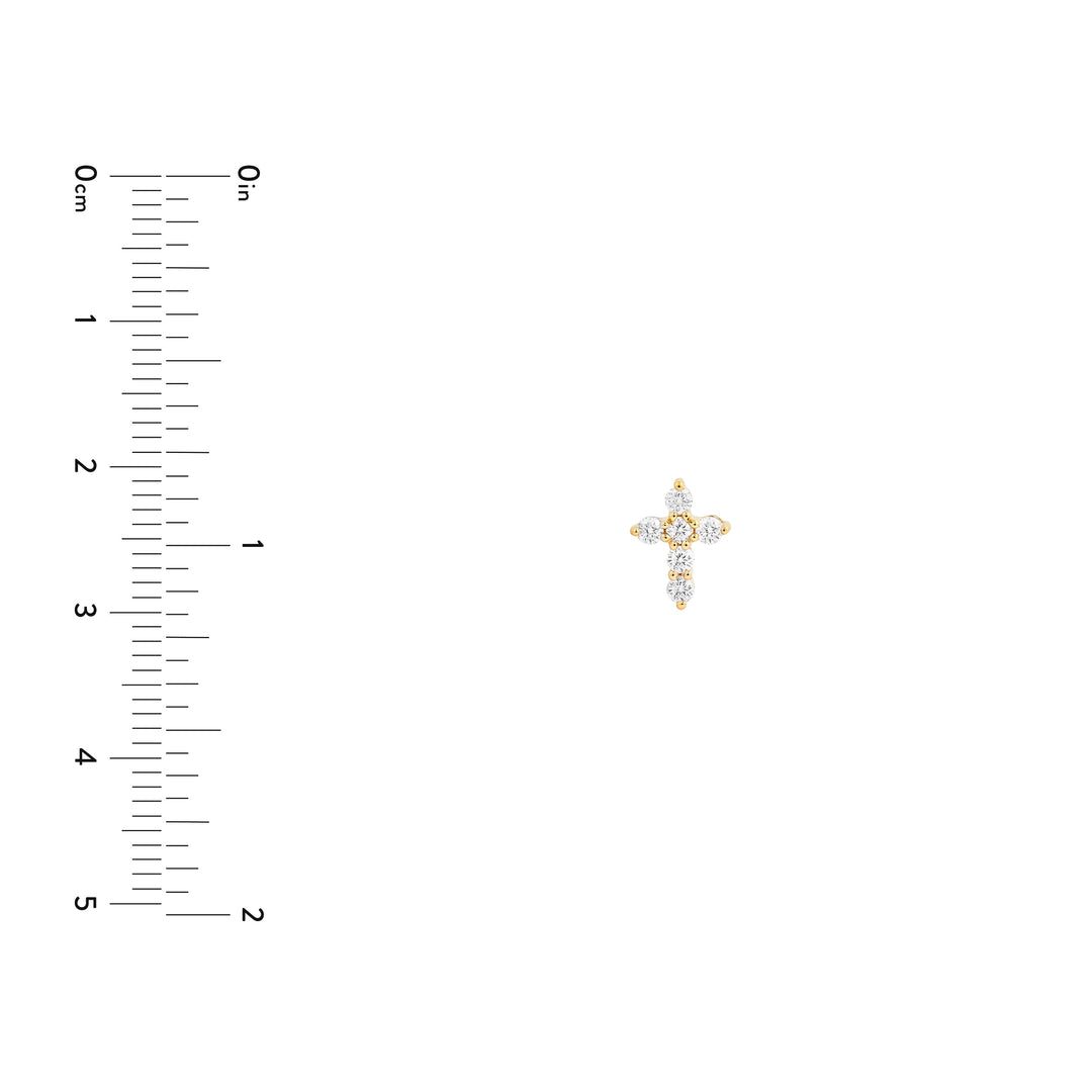 Diamond Cross Earrings (1/4tcw)