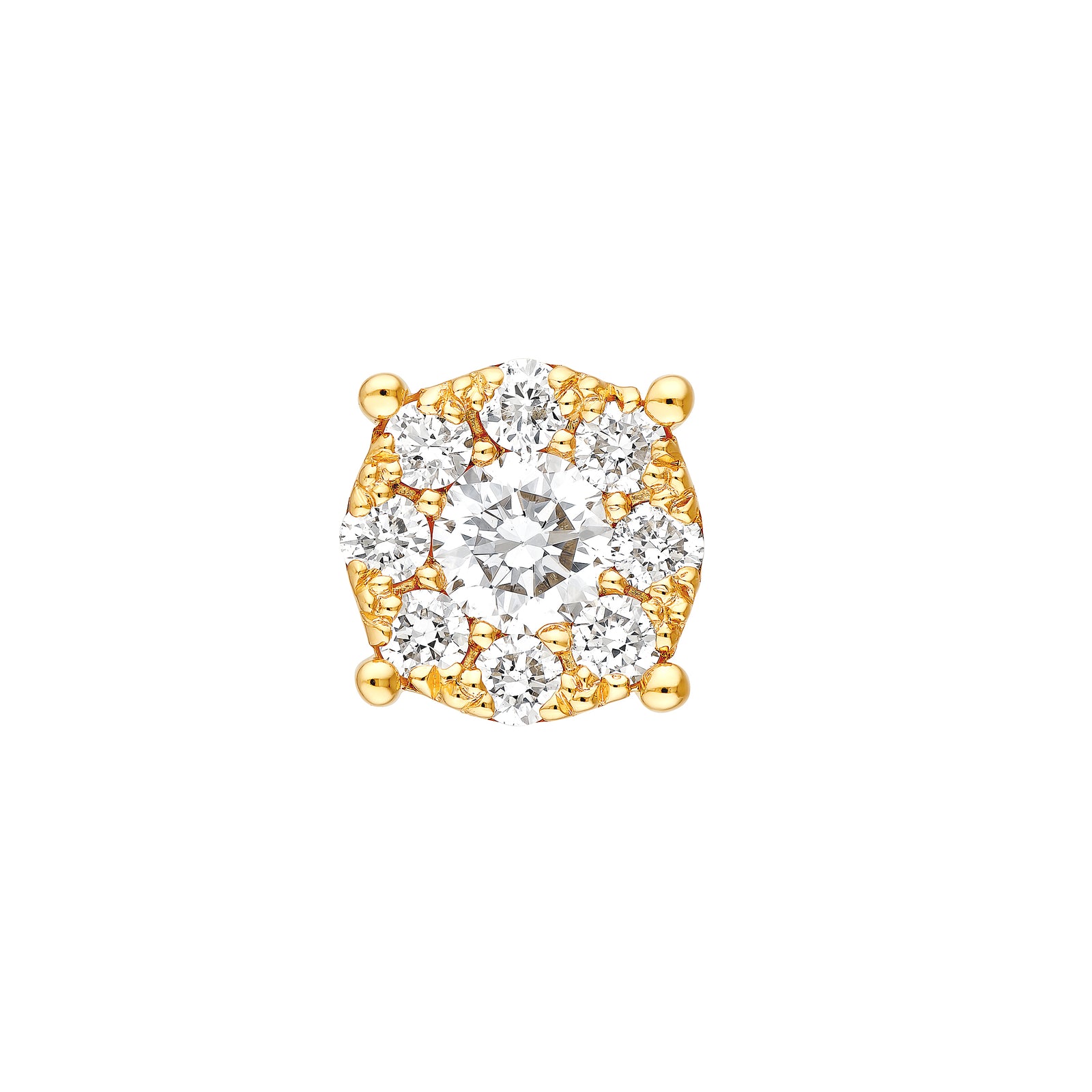 3/8tcw Diamond Frame Stud Earrings