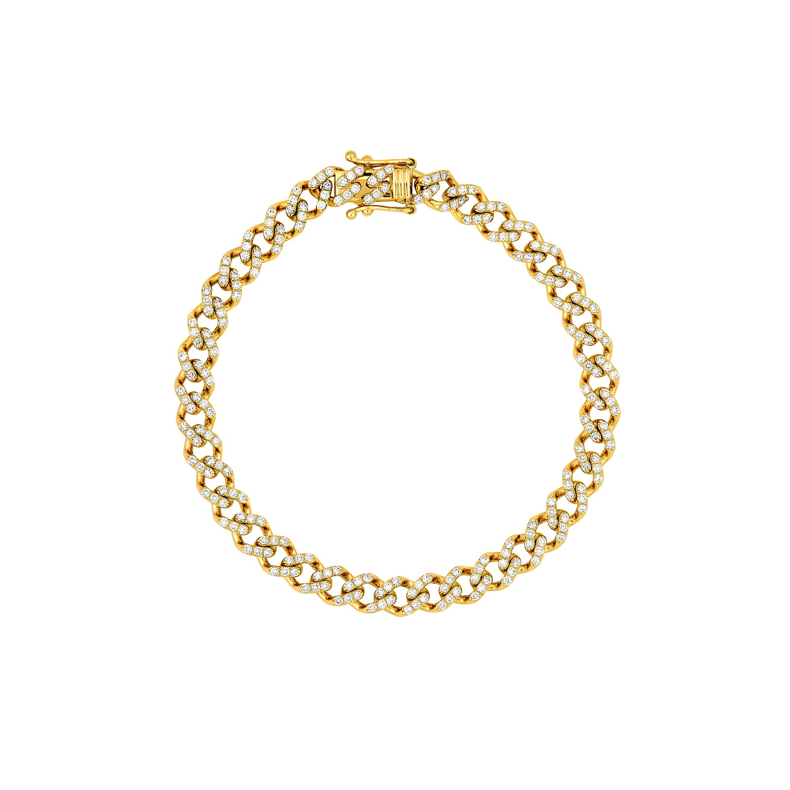 Diamond Curb Link Bracelet (1-7/8tcw)