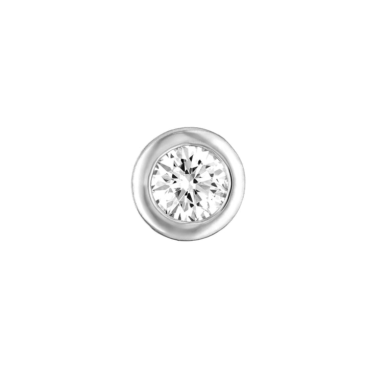 1/4tcw Round Diamond Martini Bezel Stud Earrings