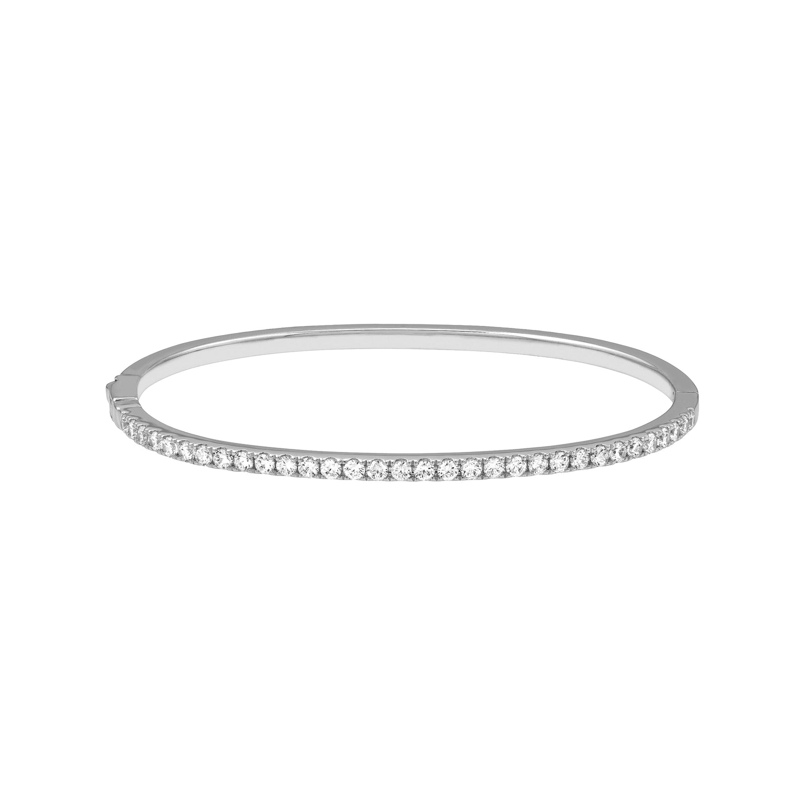 Diamond Half Bangle Bracelet (1-3/8tcw)